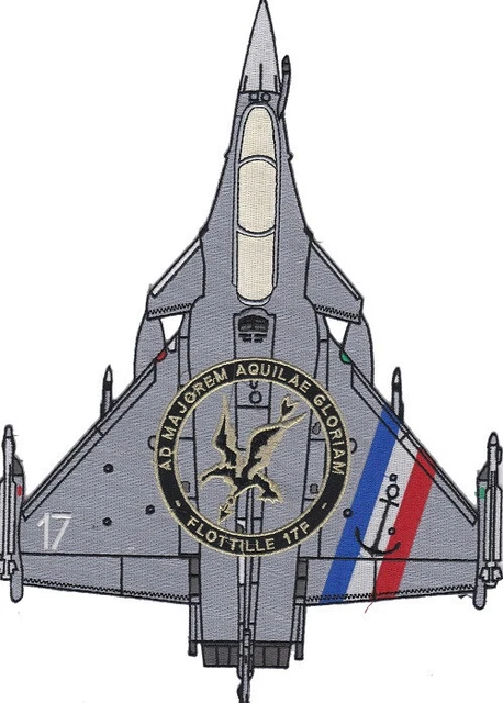 Patch aéronavale grand format french navy flottille 17f rafale marine