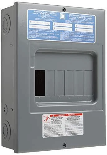 Square D - HOM612L100SCP Homeline Load Center with Cover 100-Amp Fixed Main Lugs