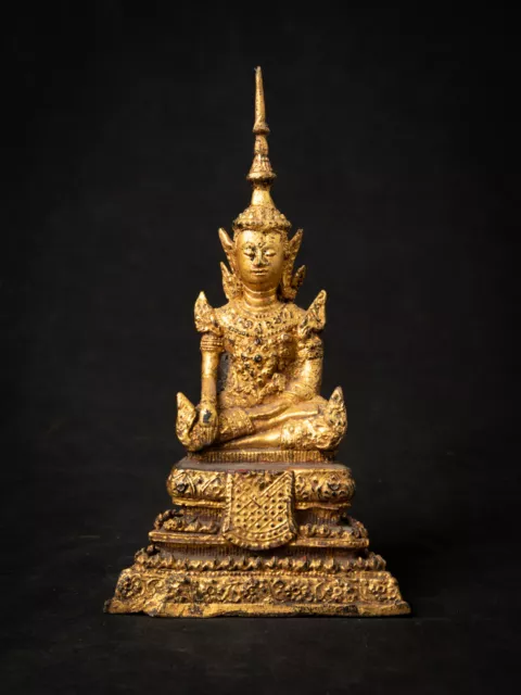 Antique bronze Thai Buddha statue from Thailand, 19th century