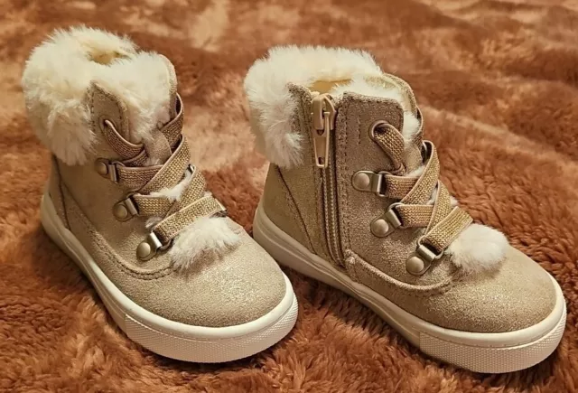 Toddler Tinsley Cozy Faux Shearling High Top Zipper Boot Harper Canyon  Size 5