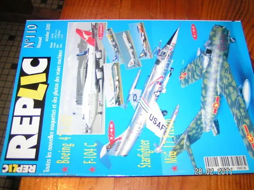 Replic n°110 Boeing 474-400 F-104C Mig 17 Fresco