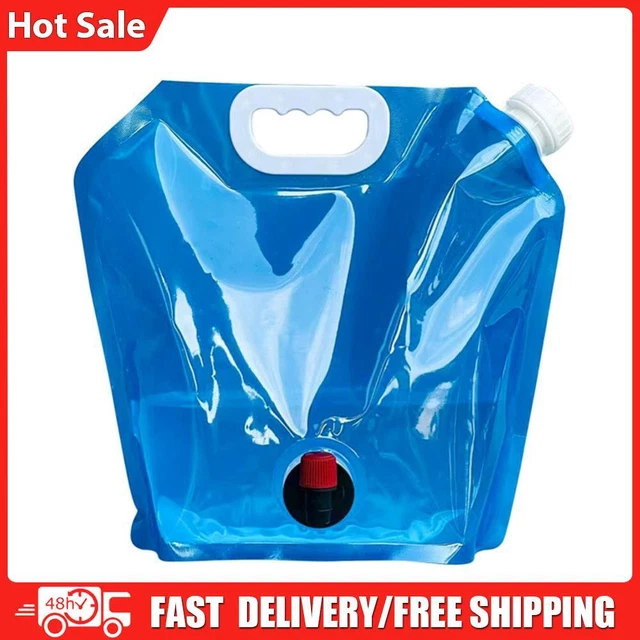Camping Folding Water Bag No Leakage Water Container with Faucet Pouch (5L)