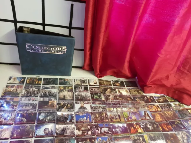 Lord Of The Rings Binder Of  Cards TOPPS LOTR TRADING CARDS " Lord of the Rings"