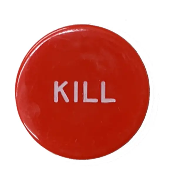 10 pack of 2" KILL Buttons Dealer Poker Table 2 sided.