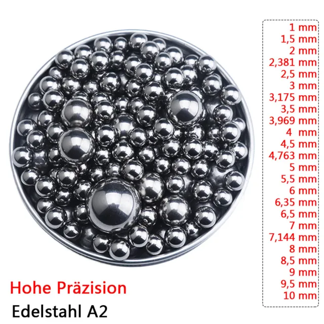 Cuscinetti a sfera Ø 1-10 mm alta precisione sfere solide in acciaio inox sfere in acciaio