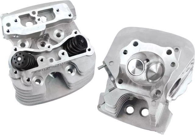 106-4270 Super Stock Heads 89Cc Silver Harley Flhri 1450 Efi Road King 2005