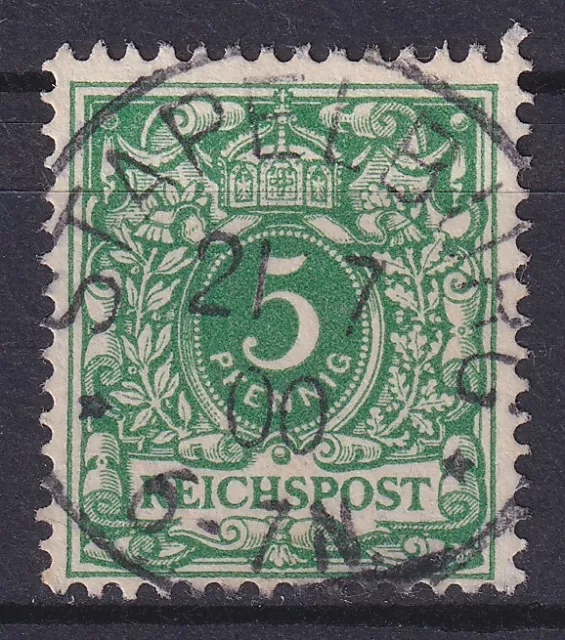 58876) STAPELBURG Prov. Sachsen OPD Magdeburg LUXUS-Stempel 1900 auf Mi.-Nr. 46