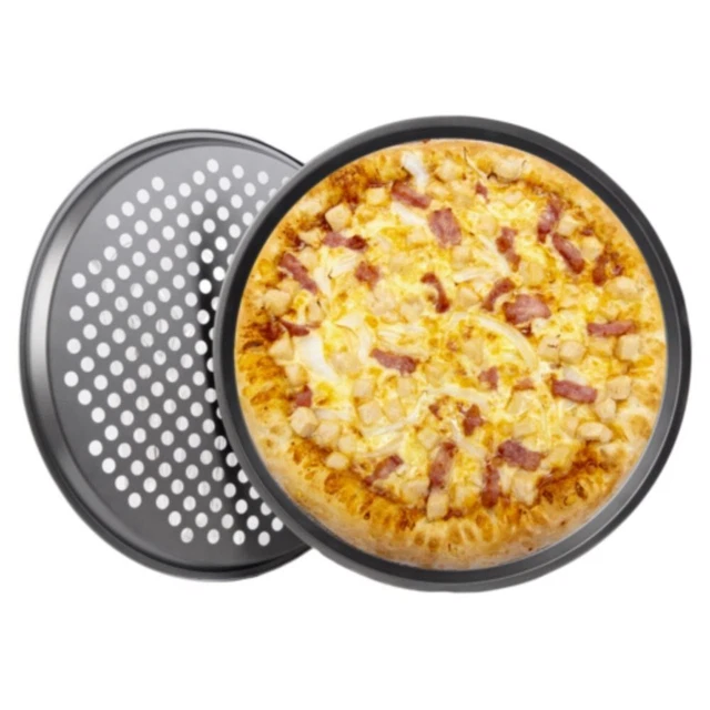 Bandeja de cocina perforada para panqueques recubrimiento antiadherente para pizza