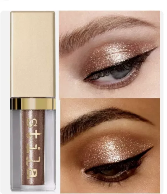 New In Box Stila Glitter & Glow Liquid Eye Shadow In Shade "Bronzed Bell" 4.5ml