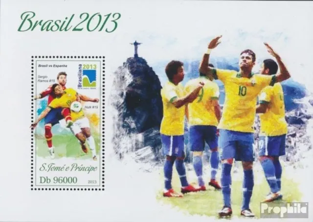 Sao TomE E PrincipE Block 931 (completa. edizione) MNH 2013 Calcio-WM 2014
