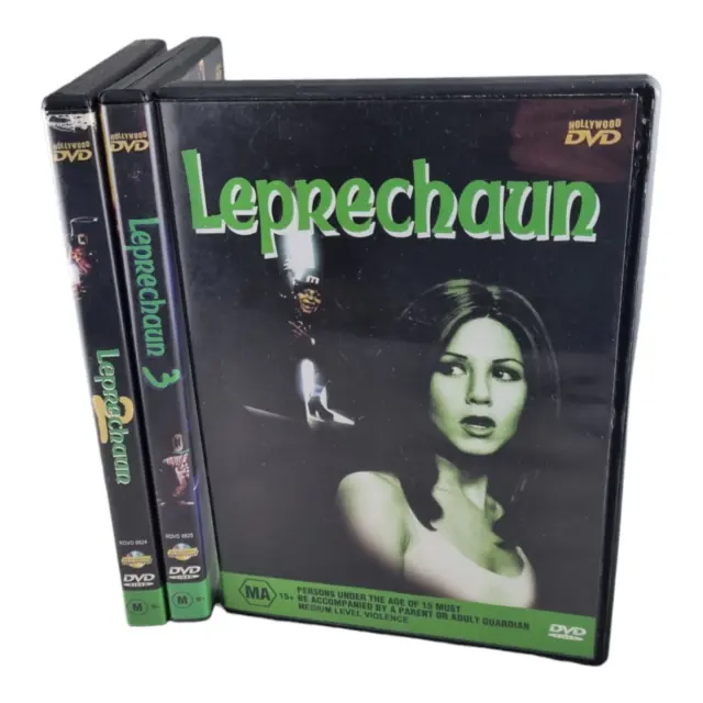 Leprechaun 1 2 3 Trilogy DVD Set 90s US Horror, Jennifer Aniston