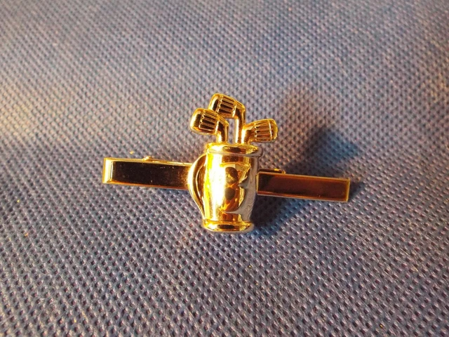 Silver Colour Golf Bag Golfers Tie Clip