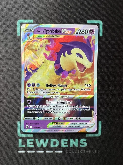 Pokémon Hisuian Typhlosion VSTAR Sammelkarte – Ultra Rare 054/189 Aus Astral Radiance