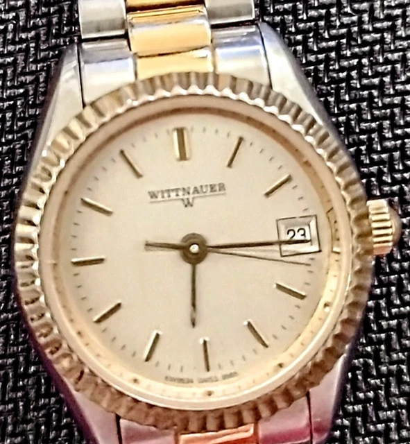 Montre Femme Wittnauer Trieste - Mouvement Suisse - Bicolore - Occasion - Style Sport Chic