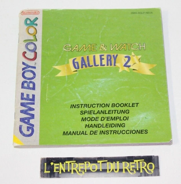 ++ notice / mode d'emploi du jeu nintendo game boy color GAME & WATCH gallery 2