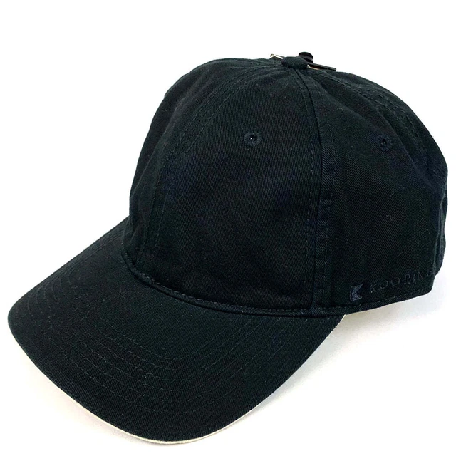 Kooringal Casual Cap - Black Curved Brim Strapback - Boston