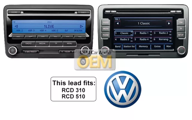 VW Rns 510 DAB USB Kabel, VW Mdi USB Kabel Media IN Interface Adapter 2