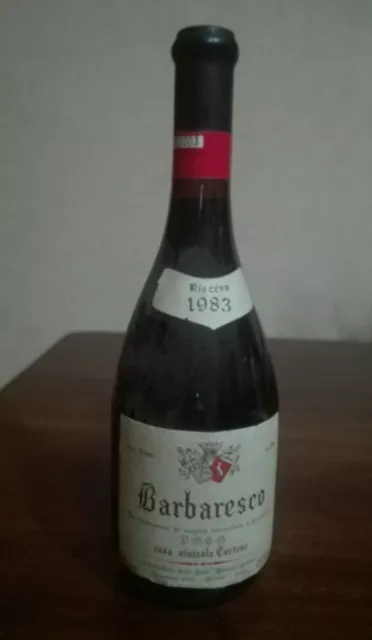 BARBARESCO Rara bottiglia VINO BARBARESCO RISERVA 1983-Cortese-DA COLLEZIONE