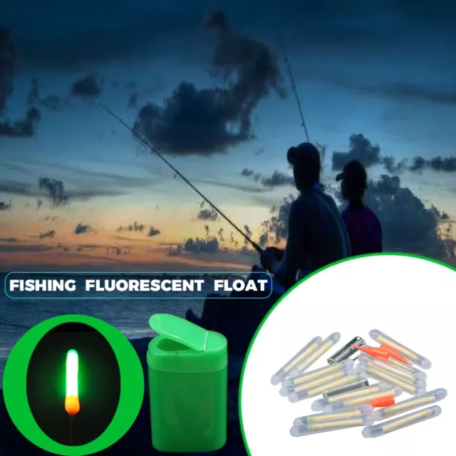 FISHING FLUORESCENT POLE Light Night Beautiful Glow Stick Beads Saltwater  $14.03 - PicClick AU