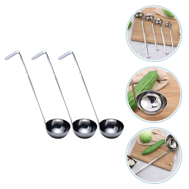 3 piezas cuchara de espagueti cuchara de acero inoxidable cuchara de cocina multiuso