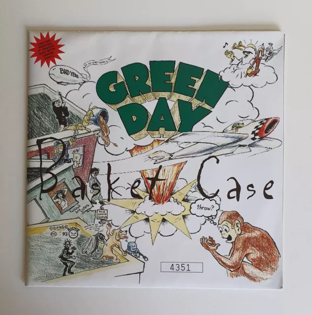 Green Day - Basket Case 1995 Limited Edition De Lime Green 7" Mint Unplayed