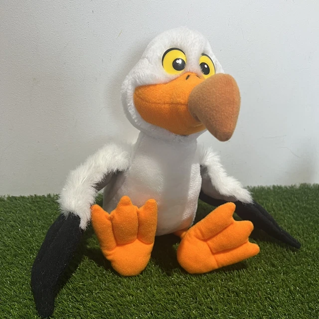 THE LITTLE MERMAID Scuttle Bird Seagull Plush Soft Toy Disney Mattel