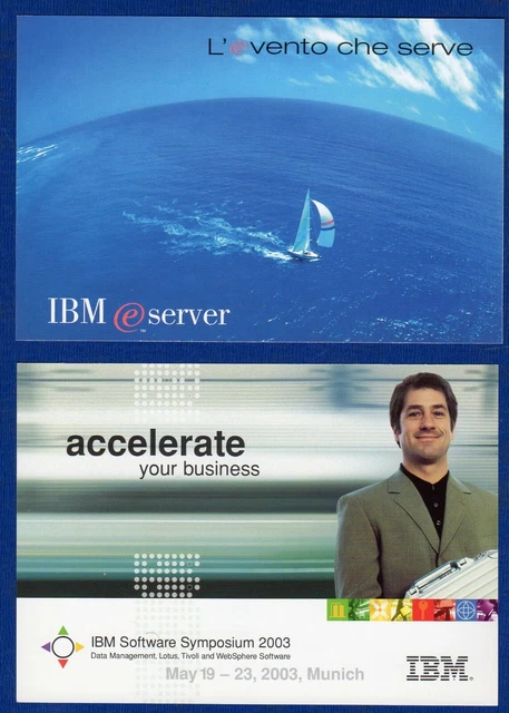 Cartes Postales - Lot 2 Cartes Postales Ibm Event (1) , Nouveau