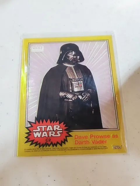 1999 Topps Chrome Archives Star Wars Clearzone C2 DARTH VADER Acetate Insert