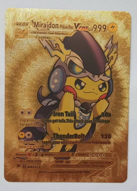 Miraidon Pokemon Card Gold FOR SALE! - PicClick