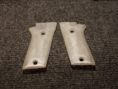 Grips Compatible with Taurus Pt-911/PT-940 Smooth White Pearl Polymer Resin New Handmade 