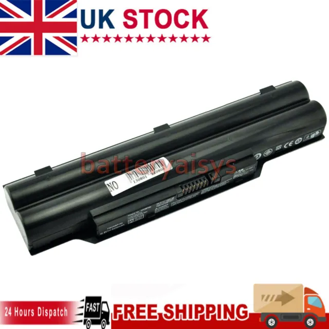 Laptop Battery 4400mAh for Fujitsu LifeBook AH530/3A, PH521, AH42/E black 6 Cell