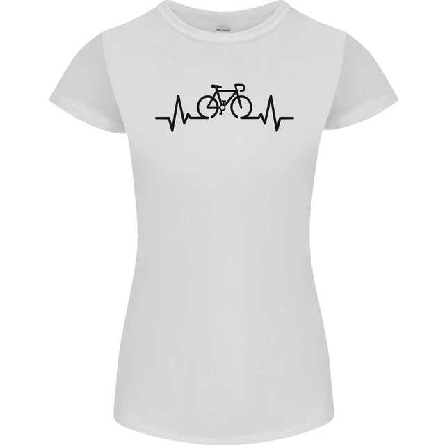 Bicicletta Pulse Ciclismo Ciclisti Bici da Strada Donna Minuta Taglio T-Shirt