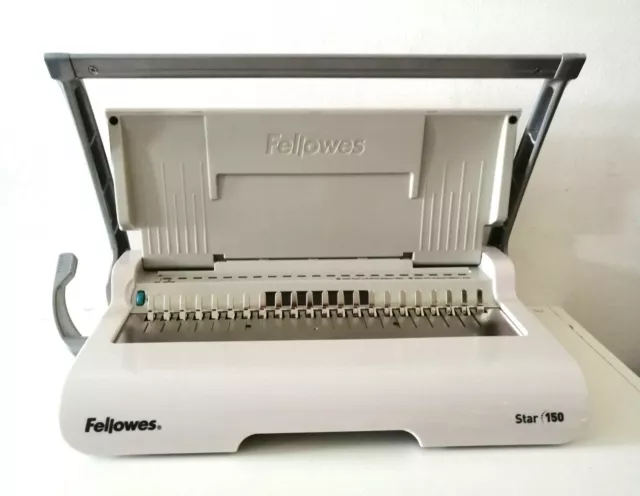 Fellowes Star 150 Perforelieur Relieur Anneaux Manuel Comb Binding Machine Pro