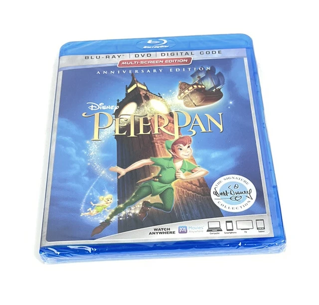 Walt Disney Peter Pan Blu-ray+DVD+Digital 2018 Signature Collection NEW Sealed
