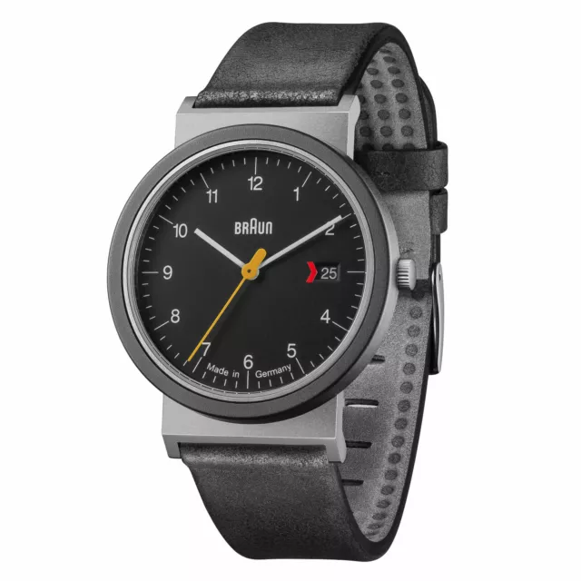Braun AW10EVO, klassische Design Herren Armbanduhr, schwarz, neu+OVP, 66613