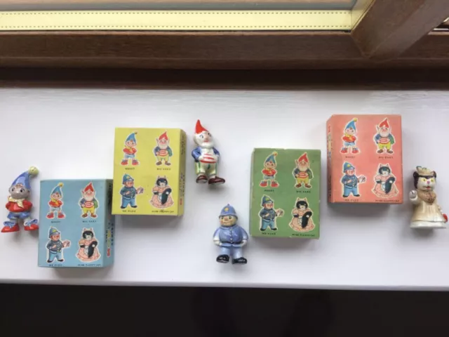COMPLETE WADE POTTERY PORCELAIN SET OF  NODDY AND FRIENDS 1st SERIES 1958 TOYS