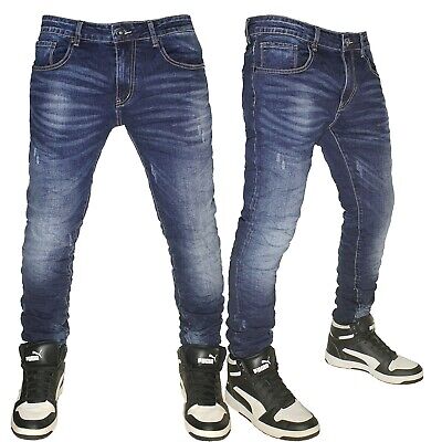 Jeans Slim-Fit Dettaglio CosteBalmain in Denim da Uomo colore Blu Uomo Abbigliamento da Jeans da Jeans a sigaretta 