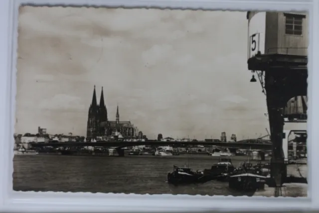 AK Köln am Rhein Dom mit Deutzer Brücke #PK419