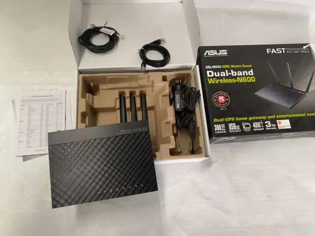 Asus DSL-N55U Dual-Band Wireless N600 Modem Router