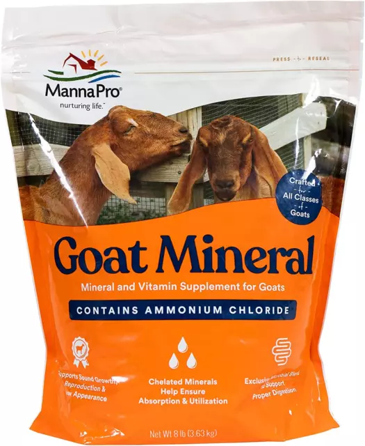 Manna Pro Goat Mineral | Made with Viatimins & Minerals to Support Growth | 8..