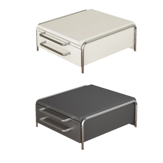 Bokelai Organiseur De Rangement Multifonction Avec Couvercle Pour Dosettes Café, Thé Et Capsules - Blanc Crème