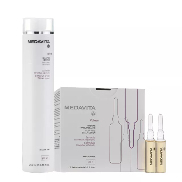 MEDAVITA Kit Velours shampoo 250ml + Lotion Flacons 12x6ml