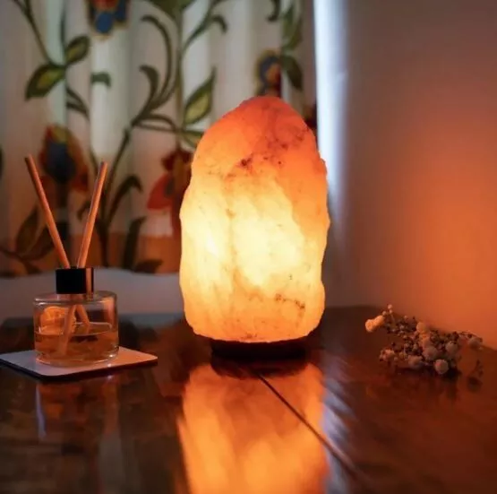 Salt Lamp, Himalayan Pink Salt Lamp, 6 - 8 LBS, 7 - 9 inch Height, Dimmer Switch