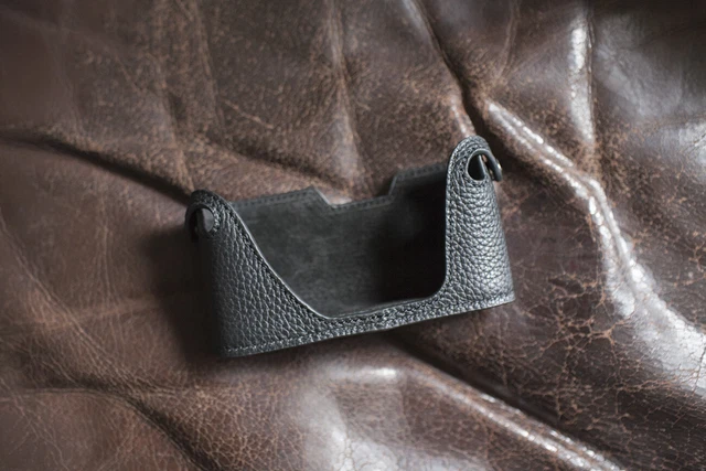 Handmade Genuine Real Leather Half Camera Case Bag Cover for Pentax ME Super