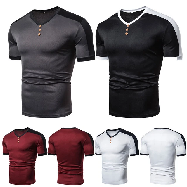 Top Estivi Da Uomo T-Shirt Muscolare A Maniche Corte Da Uomo -