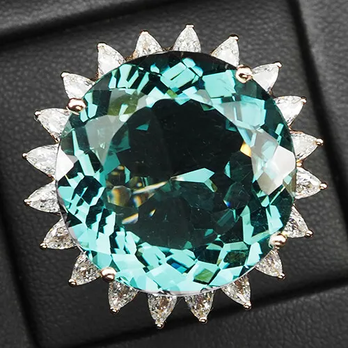 Precious Neon Paraiba Tourmaline 925 Sterling Silver Handmade Engagement Rings
