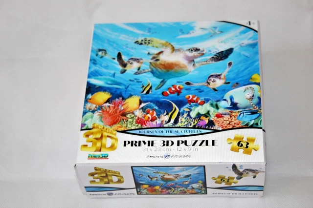 Reise der Meeresschildkröte 3D-Puzzle