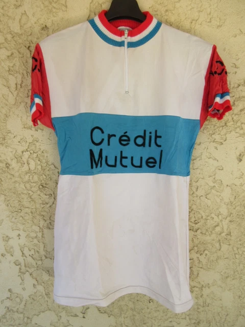 Maillot cycliste V.C ROUEN 76 GAN PEUGEOT CYCLES vintage années 80 shirt trikot