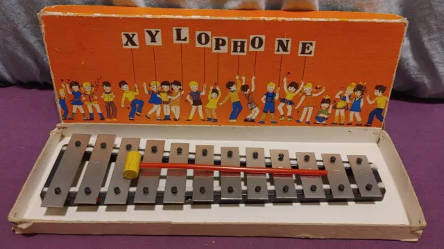 DDR KINDER XYLOPHONE im Original Karton - Ostalgie  Vintage