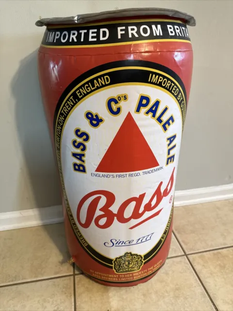 BASS Pale Ale (& Co's) Flat Top Bar Inflatable - LARGE 30" BEER Can Man Cave